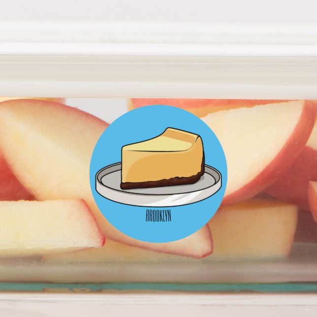 Étiquettes Illustration du dessin animé Cheesecake (Apposé)
