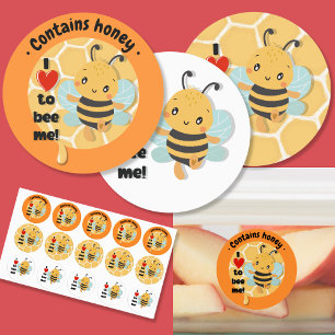 Étiquettes J'adore être moi ! Bee miel 5x3 feuille