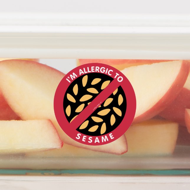 Étiquettes Je Suis Allergique À L'Allergie Des Semences De Sé (Apposé)