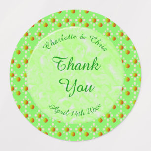 Étiquettes Joli Printemps Mariage Pomme fleur et Pommes