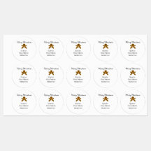 Joyeux biscuits marron de Noël ajouter un nom avec