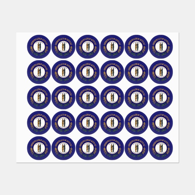 Étiquettes Kentucky (Feuille)