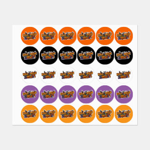 Étiquettes La magie d'Halloween 2025 – Citrouille festive