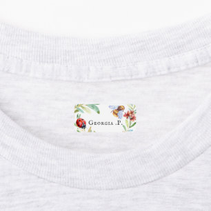 Étiquettes Le papillon Ladybug Bumblebee   Vêtements à coller