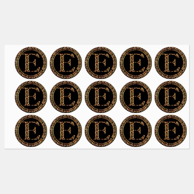 Étiquettes Leopard E (Feuille)