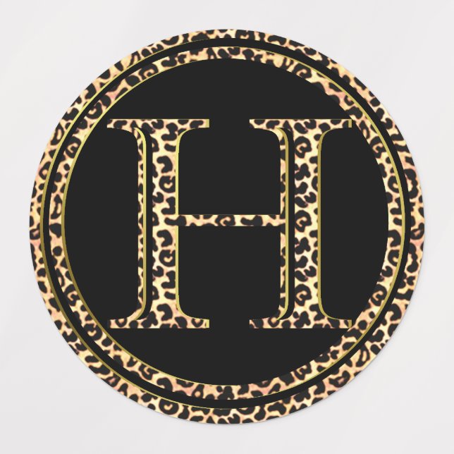 Étiquettes Leopard H (Design 3)