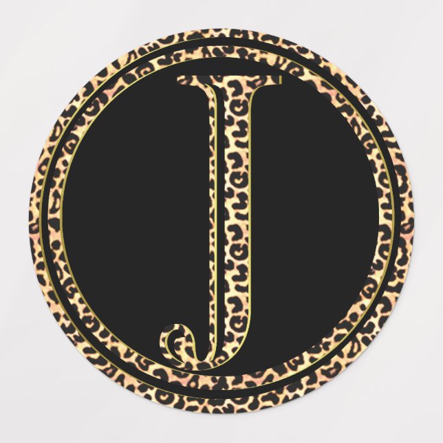 Étiquettes Leopard J (Design 3)