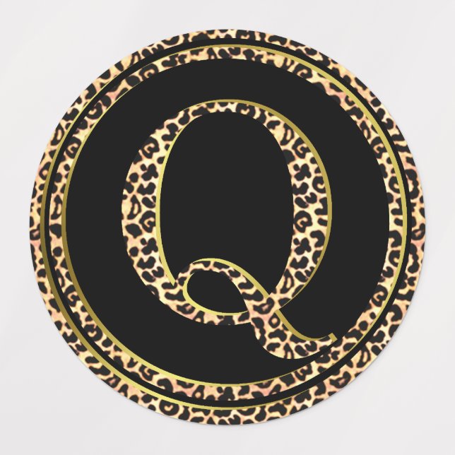 Étiquettes Leopard Q (Design 3)