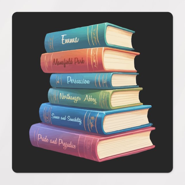 Étiquettes Les romans de Jane Austen VIII (Design 1)