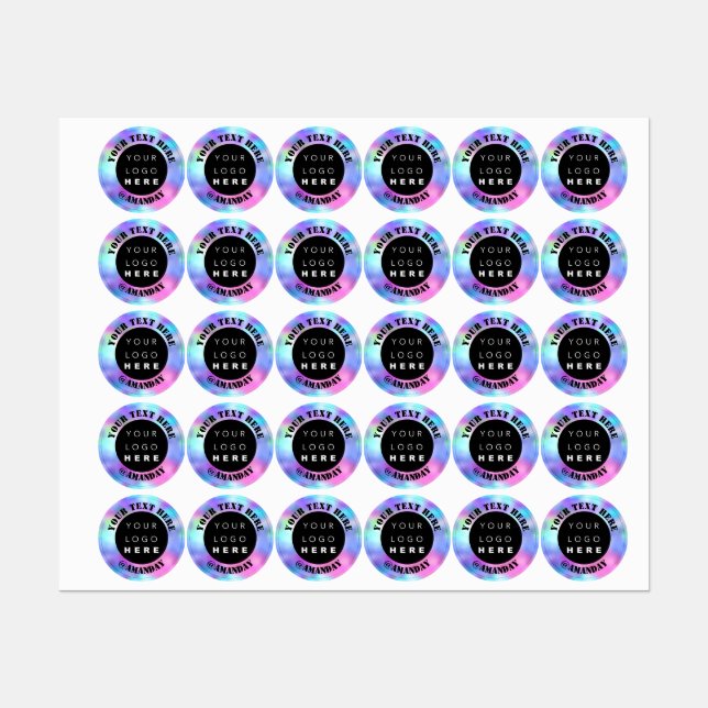 Étiquettes Logo personnalisé Boutique en ligne Mode Holograph (Feuille)
