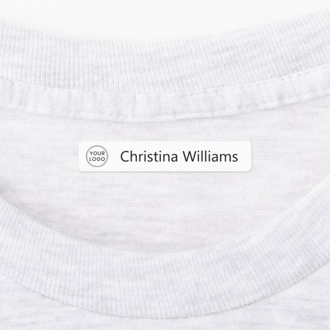 Étiquettes Logo personnalisé et vêtements en tissu de texte (Apposé)