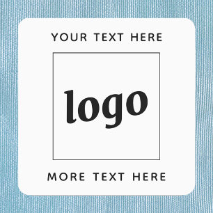 Étiquettes Logo Simple Avec Entreprise Texte
