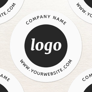 Étiquettes Logo Simple Avec Entreprise Texte