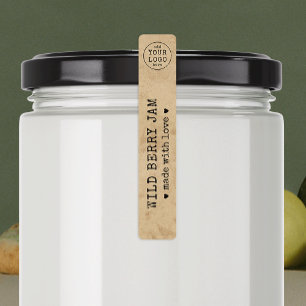 Étiquettes Logo Vintage Rustique Personnalisé Alimentation Ja