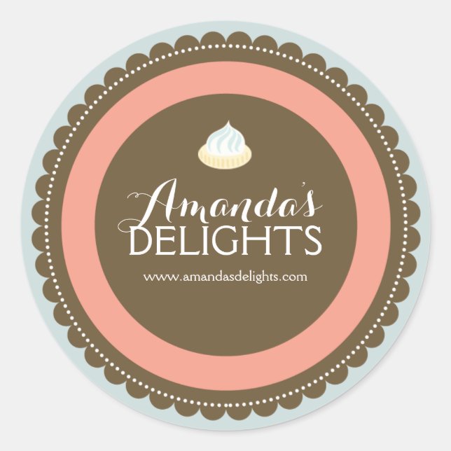 Étiquettes lunatiques et d'amusement de dessert (Devant)