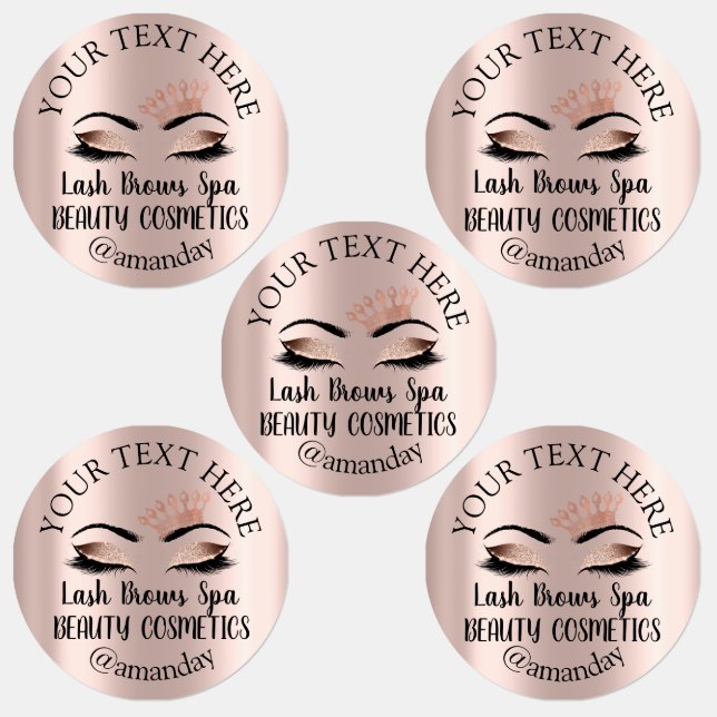 Étiquettes Maquillage Artiste Lash Brosse les yeux de la cour (Groupe)