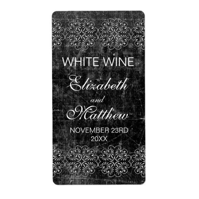 Étiquettes mariage du vin (Devant)
