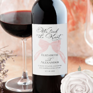 Étiquettes mariage du vin Nous Tient La Pince À