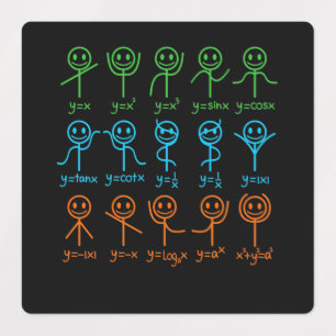 Étiquettes Math Teacher Dance Equation Mathematic Maths