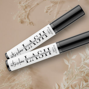 Étiquettes Minimaliste moderne de tube cosmétique Lash Mascar