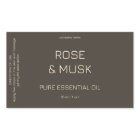 Étiquettes minimalistes d'huile essentielle / Bout