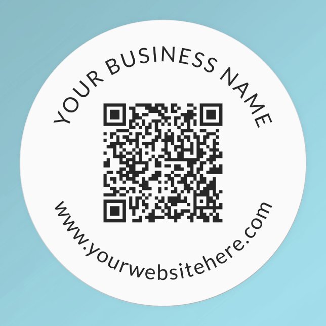 Étiquettes Modèle de code QR téléchargé avec texte modifiable (Créateur téléchargé)