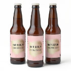 Étiquettes modernes de sérum d'encre rose