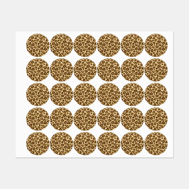 Étiquettes motif poster de animal (Feuille)