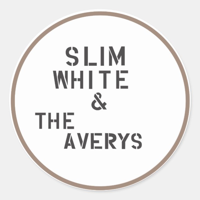 Étiquettes moyennes (feuille de 6) (Devant)