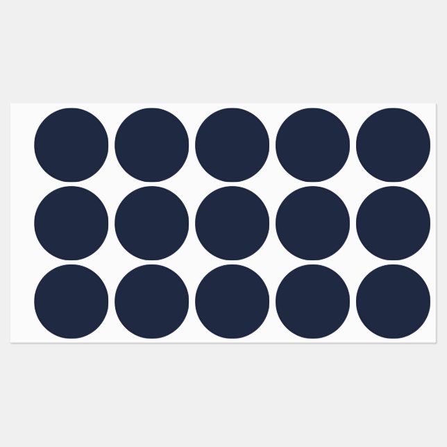 Étiquettes Navy Blue (Feuille)
