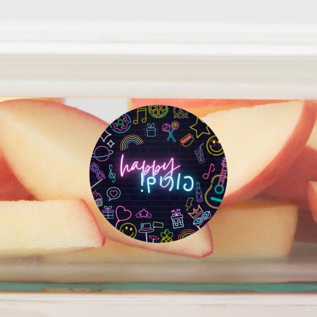 Étiquettes Neon Purim (Apposé)