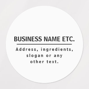 Étiquettes Noir et blanc imperméable polyvalent