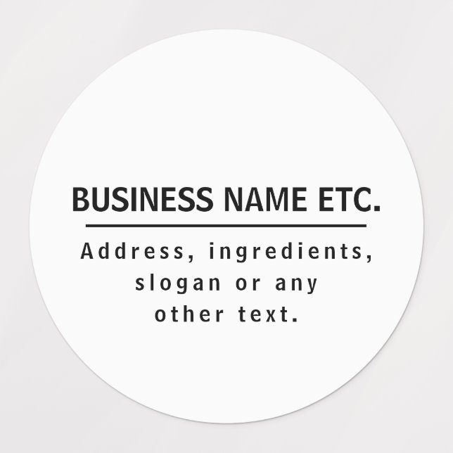 Étiquettes Noir et blanc imperméable polyvalent (Design 1)