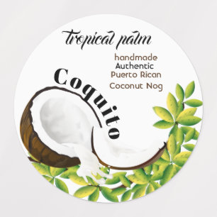 Étiquettes Noix de coco Coquito