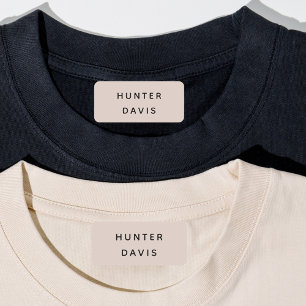 Étiquettes Nom beige