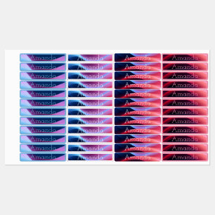 Étiquettes Nom de code couleur bleu rouge pourpre mou