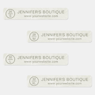 Étiquettes Nom de l'entreprise Taille des vêtements Balises M