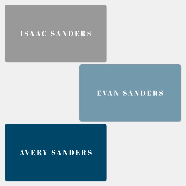 Étiquettes Nom simple Boho Rainbow Waterproof (Groupe)