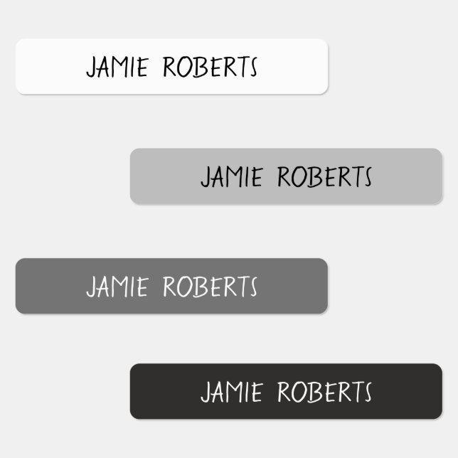 Étiquettes Nom simple pour enfants étanche (Groupe)