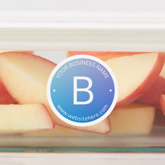 Étiquettes Ombre de fond bleu et violet avec texte modifiable (Apposé)