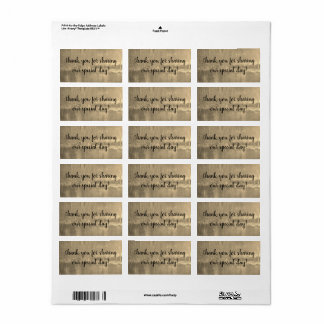 étiquettes or (feuille de 18) par dalDesignNZ