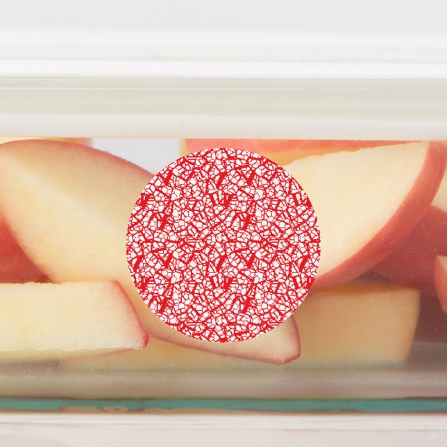 Étiquettes Papier d'emballage rouge et orange avec un mot géo (Apposé)