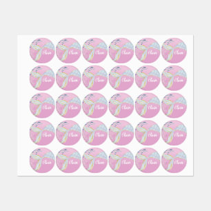 Étiquettes Parties scintillant lunaire Plage de sirène sous l