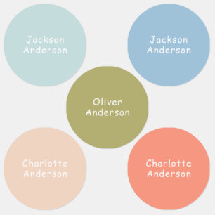 Étiquettes Pastel Vêtements pour enfants imperméables