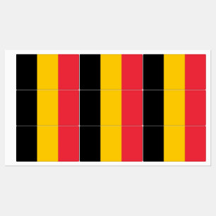 Étiquettes patriotiques avec drapeau de Belgique