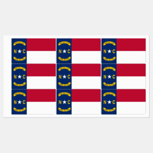 Étiquettes patriotiques avec drapeau de l'État de