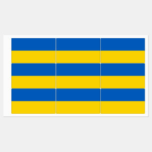 Étiquettes patriotiques avec drapeau d'Ukraine