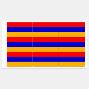 Étiquettes patriotiques avec le drapeau de