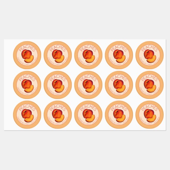 Étiquettes Pêche Fruit Accueil Pêche En Canne Peaches Canalis (Feuille)