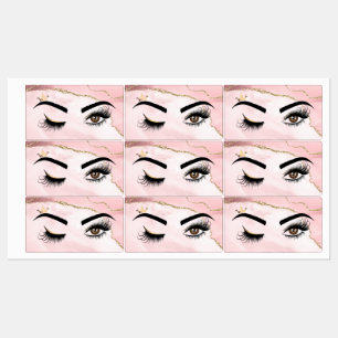 Étiquettes Peintre de maquillage Wink Eye Beauty Blush Pink A